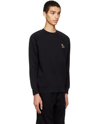 schwarzes Sweatshirt von MAISON KITSUNÉ