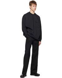 schwarzes Sweatshirt von Solid Homme