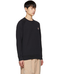 schwarzes Sweatshirt von MAISON KITSUNÉ