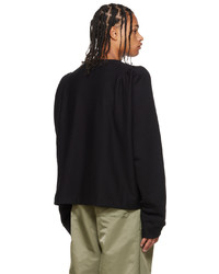 schwarzes Sweatshirt von Dries Van Noten