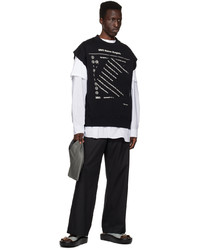 schwarzes Sweatshirt von MM6 MAISON MARGIELA