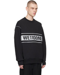 schwarzes Sweatshirt von We11done