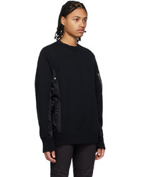 schwarzes Sweatshirt von Sacai