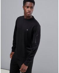 schwarzes Sweatshirt von Calvin Klein Performance