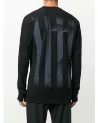 schwarzes Sweatshirt von 11 By Boris Bidjan Saberi