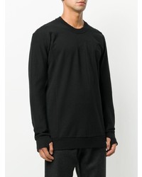 schwarzes Sweatshirt von 11 By Boris Bidjan Saberi