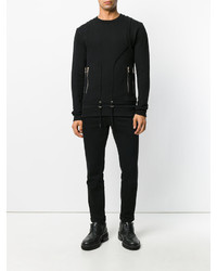 schwarzes Sweatshirt von Balmain