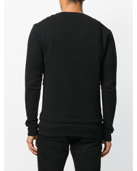 schwarzes Sweatshirt von Balmain