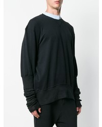 schwarzes Sweatshirt von Ann Demeulemeester