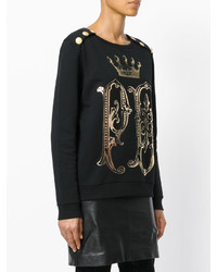 schwarzes Sweatshirt von PIERRE BALMAIN