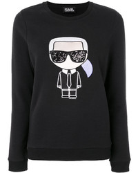 schwarzes Sweatshirt von Karl Lagerfeld