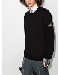 schwarzes Sweatshirt von Stone Island