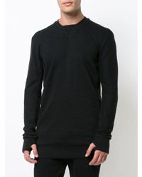 schwarzes Sweatshirt von 11 By Boris Bidjan Saberi