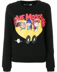 schwarzes Sweatshirt von Love Moschino