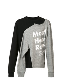 schwarzes Sweatshirt von Mostly Heard Rarely Seen