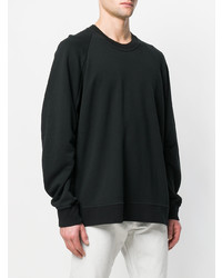 schwarzes Sweatshirt von Ann Demeulemeester Grise