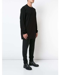 schwarzes Sweatshirt von Rick Owens