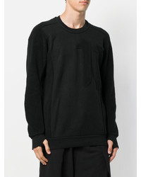 schwarzes Sweatshirt von 11 By Boris Bidjan Saberi