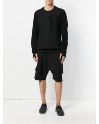 schwarzes Sweatshirt von 11 By Boris Bidjan Saberi