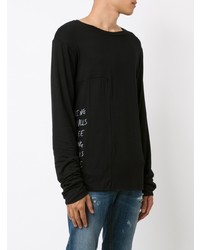 schwarzes Sweatshirt von Black Fist