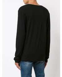 schwarzes Sweatshirt von Black Fist