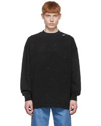 schwarzes Sweatshirt von We11done