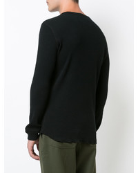 schwarzes Sweatshirt von Wings + Horns