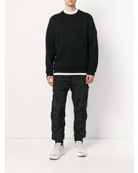 schwarzes Sweatshirt von Stone Island