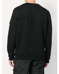 schwarzes Sweatshirt von Stone Island