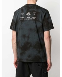 schwarzes Mit Batikmuster T-Shirt mit einem Rundhalsausschnitt von Carhartt WIP