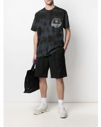 schwarzes Mit Batikmuster T-Shirt mit einem Rundhalsausschnitt von Carhartt WIP