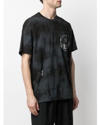 schwarzes Mit Batikmuster T-Shirt mit einem Rundhalsausschnitt von Carhartt WIP