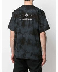 schwarzes Mit Batikmuster T-Shirt mit einem Rundhalsausschnitt von Carhartt WIP
