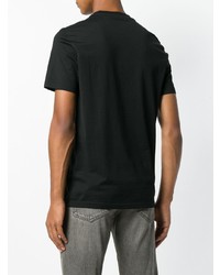 schwarzes T-Shirt mit einem Rundhalsausschnitt mit Sternenmuster von Givenchy