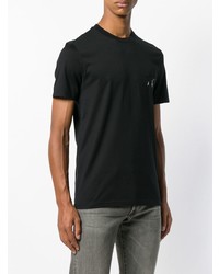 schwarzes T-Shirt mit einem Rundhalsausschnitt mit Sternenmuster von Givenchy