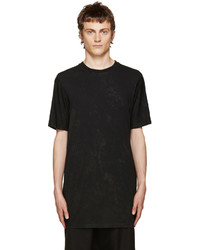 schwarzes T-Shirt mit einem Rundhalsausschnitt von 11 By Boris Bidjan Saberi