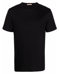 schwarzes T-Shirt mit einem Rundhalsausschnitt von 12 STOREEZ