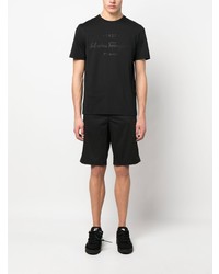 schwarzes T-Shirt mit einem Rundhalsausschnitt von Ferragamo