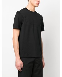 schwarzes T-Shirt mit einem Rundhalsausschnitt von Ferragamo