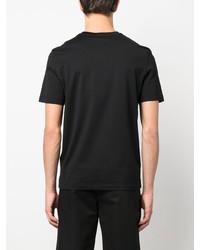 schwarzes T-Shirt mit einem Rundhalsausschnitt von Ferragamo