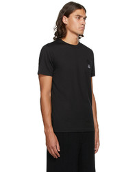 schwarzes T-Shirt mit einem Rundhalsausschnitt von Moncler Genius