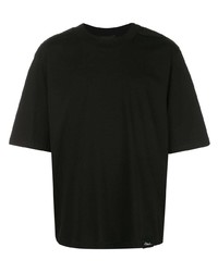 schwarzes T-Shirt mit einem Rundhalsausschnitt von 3.1 Phillip Lim