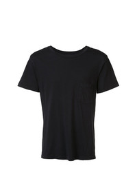 schwarzes T-Shirt mit einem Rundhalsausschnitt von 321