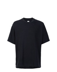 schwarzes T-Shirt mit einem Rundhalsausschnitt von 321