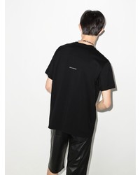 schwarzes T-Shirt mit einem Rundhalsausschnitt von Givenchy