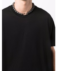 schwarzes T-Shirt mit einem Rundhalsausschnitt von Givenchy