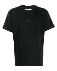 schwarzes T-Shirt mit einem Rundhalsausschnitt von A-Cold-Wall*