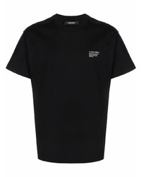 schwarzes T-Shirt mit einem Rundhalsausschnitt von A-Cold-Wall*