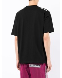 schwarzes T-Shirt mit einem Rundhalsausschnitt von AAPE BY A BATHING APE