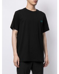 schwarzes T-Shirt mit einem Rundhalsausschnitt von Fred Perry